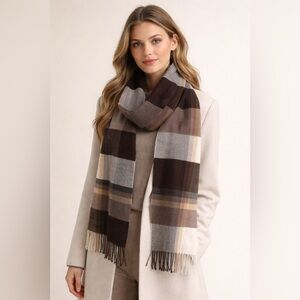 100% Cashmere Scarf Made in Scotland | Luxury Soft Winter Wrap